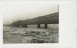 Postkarte - Die fertige Brücke im Eistreiben